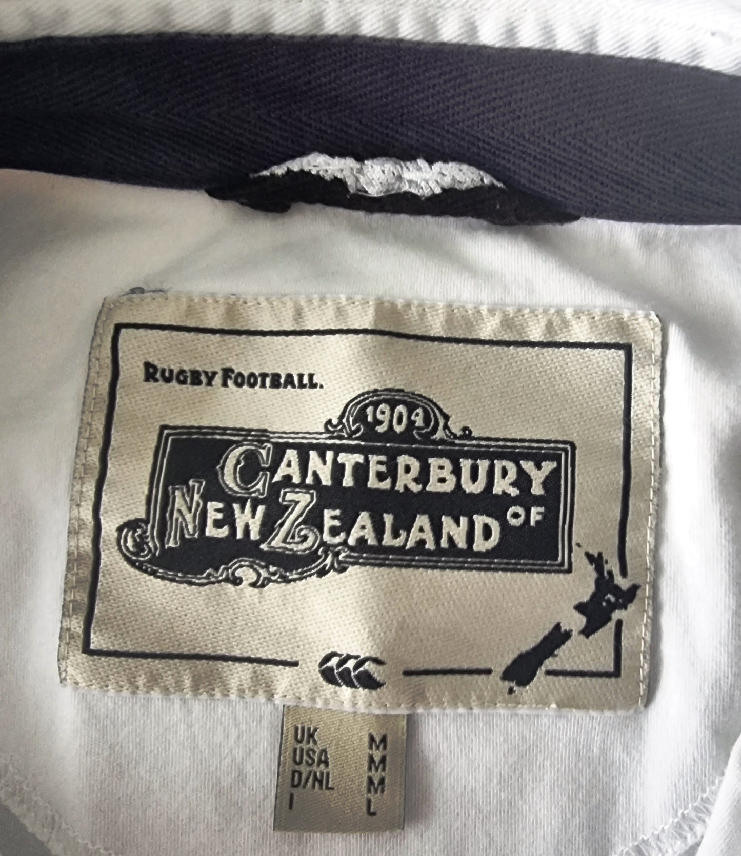 Canterbury Of New Zealand White Eagles Polo Shirt UK M Timeless Fashions