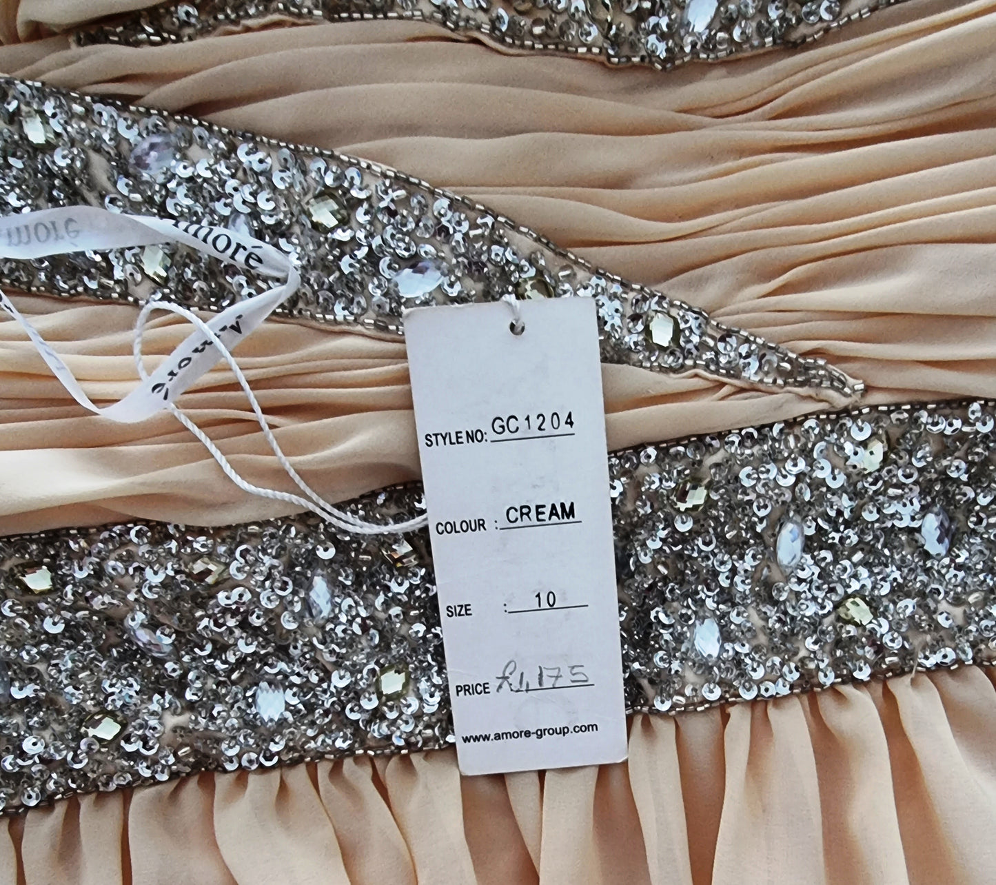 Amore Women’s Long Cream Special Occasion Prom Dress UK 10 US 6 EU 38 Timeless Fashions