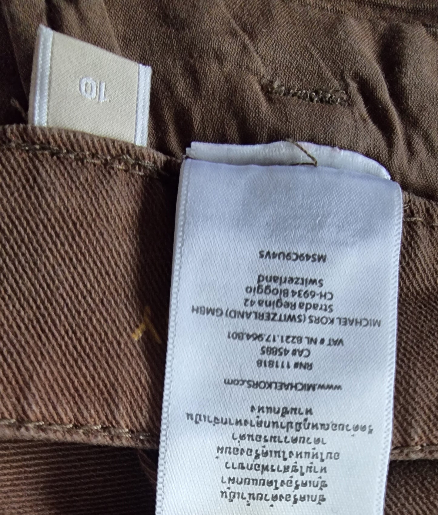 Michael Kors Women's Khaki Denim Skinny Jeans. UK 10 US 6 EU 38 Timeless Fashions