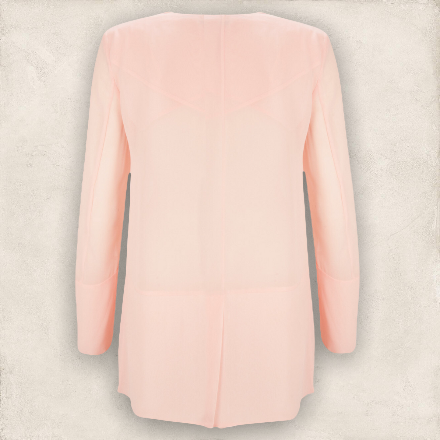 French Connection Shimmer Spell Semi-Sheer Jacket, Pink UK 12 US 8 EU 40 Timeless Fashions