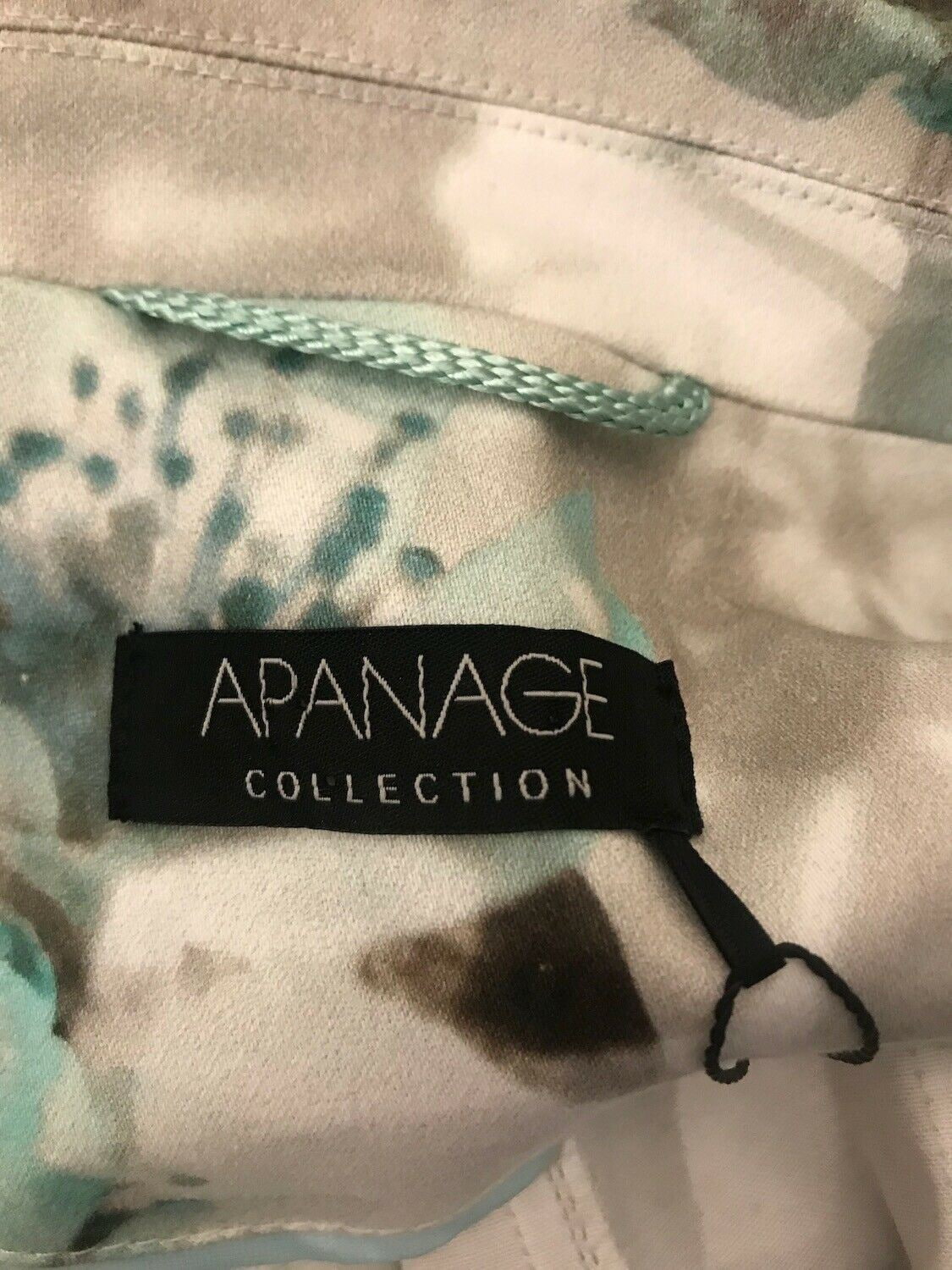 Apanage Womens White, Blue & Grey Floral Jacket UK 10 US6 EU 38 IT 42 Timeless Fashions