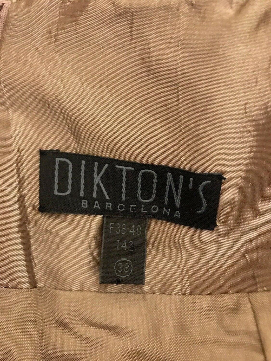 Diktons Barcelona Mocha Pencil Skirt UK 10 US 6 EU 38 Timeless Fashions
