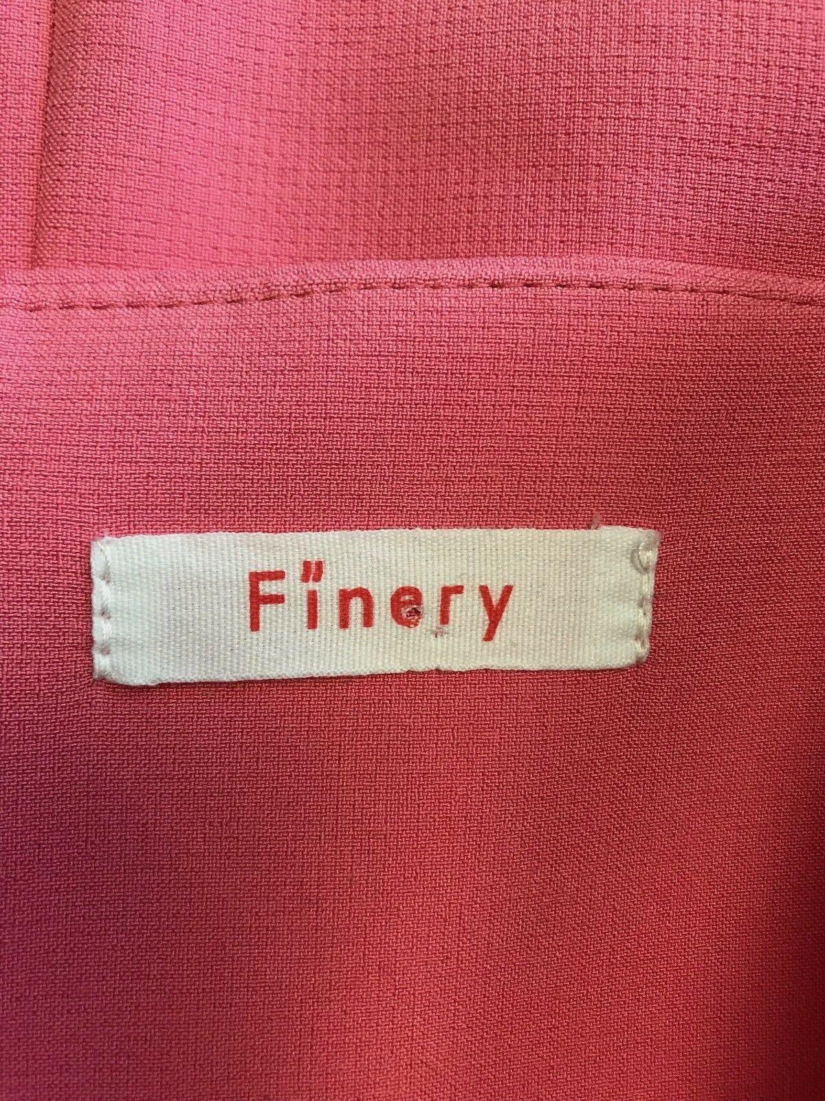 Finery Womens Pink Peplum Top UK 12 US 8 EU 40 - Timelessfashions