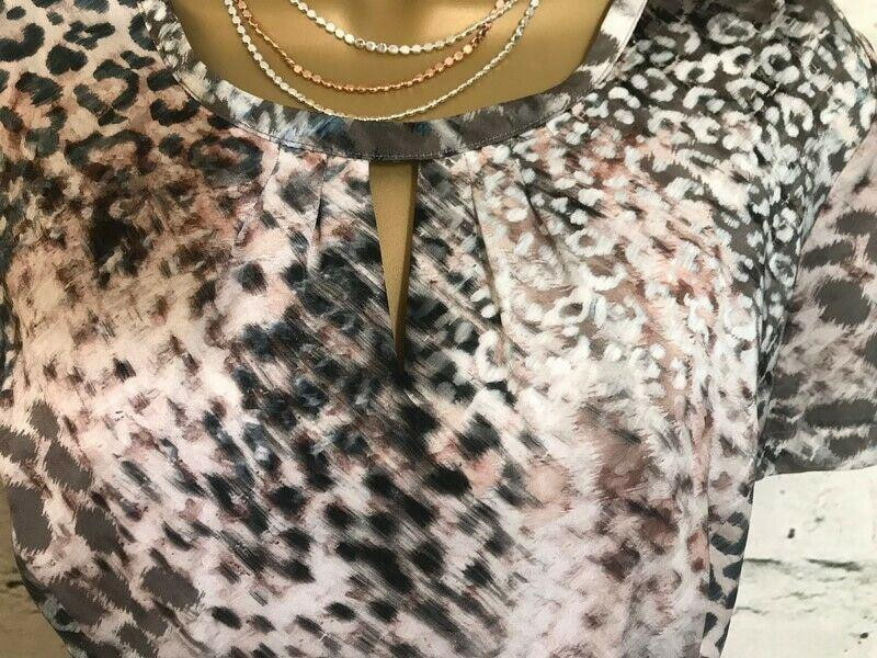 Gerry Weber Women's Kleider Lemon Twist Beige/Mult Dress UK 14 US 10 EU 43 Timeless Fashions