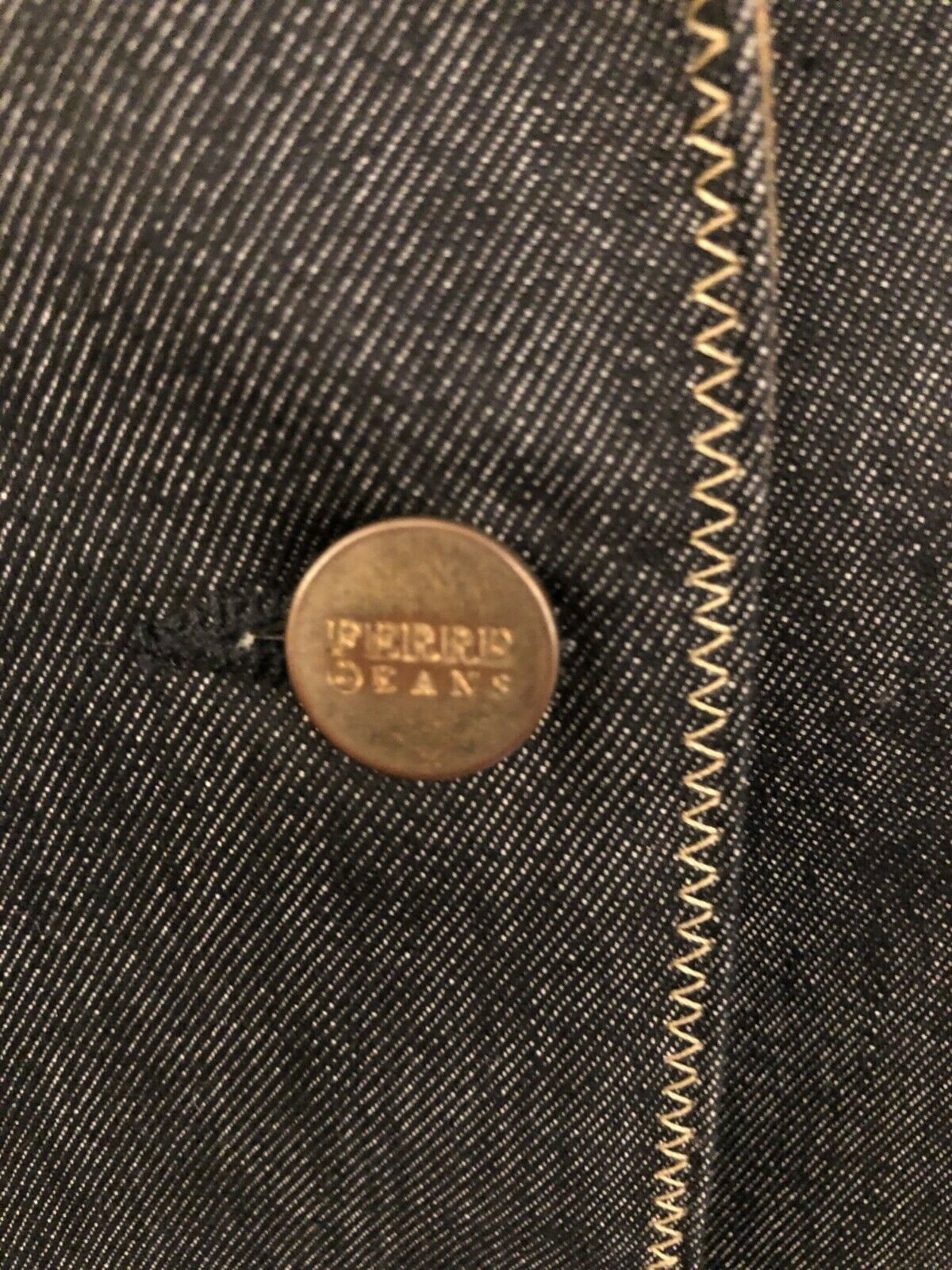 Gianfranco Ferre Womens Vintage Blue Denim Pea Coat UK 16 US 12 EU 44 IT 48 Timeless Fashions