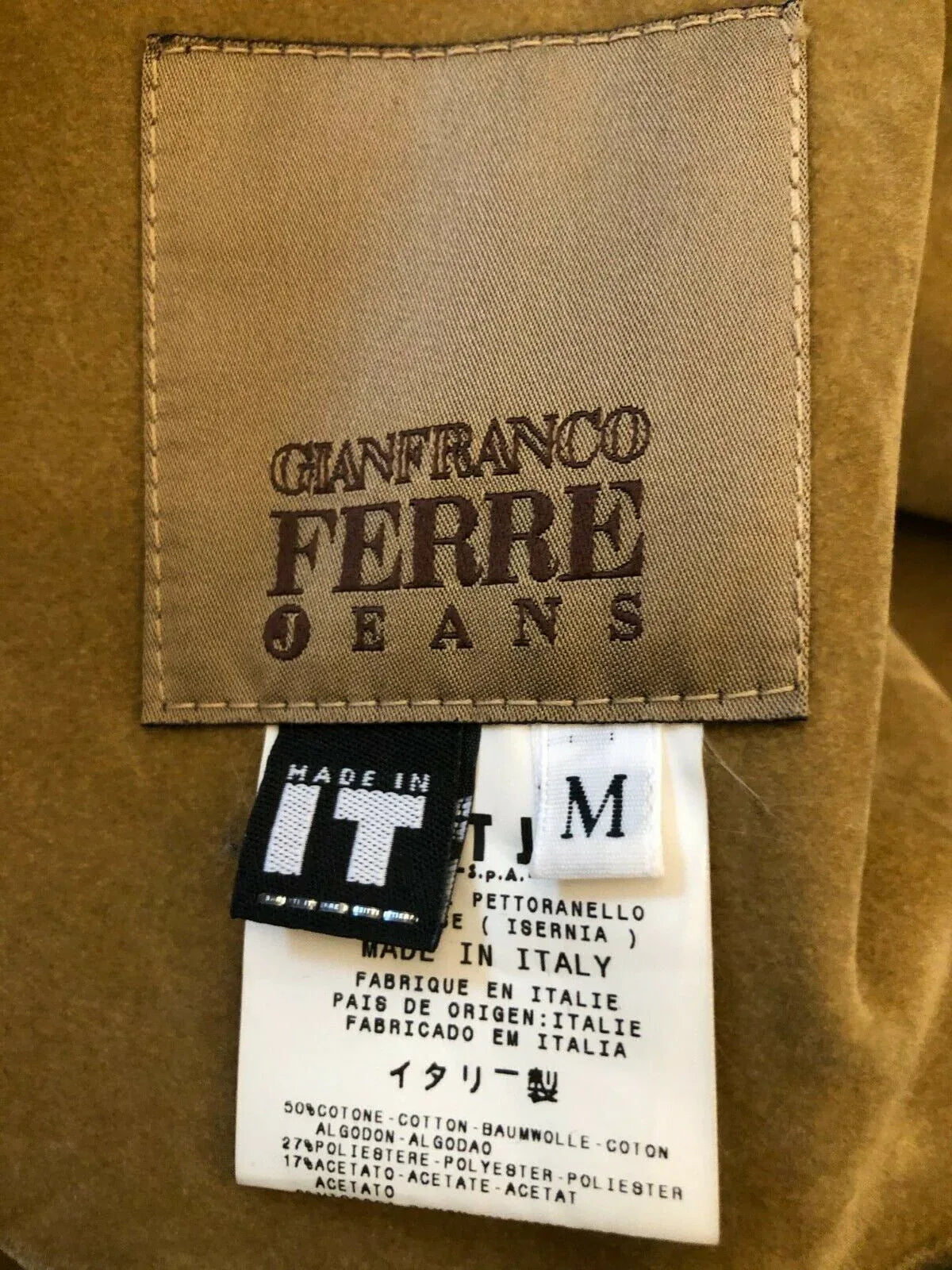 Gianfranco Ferre Womens Vintage Blue Denim Pea Coat UK 16 US 12 EU 44 IT 48 - Timelessfashions