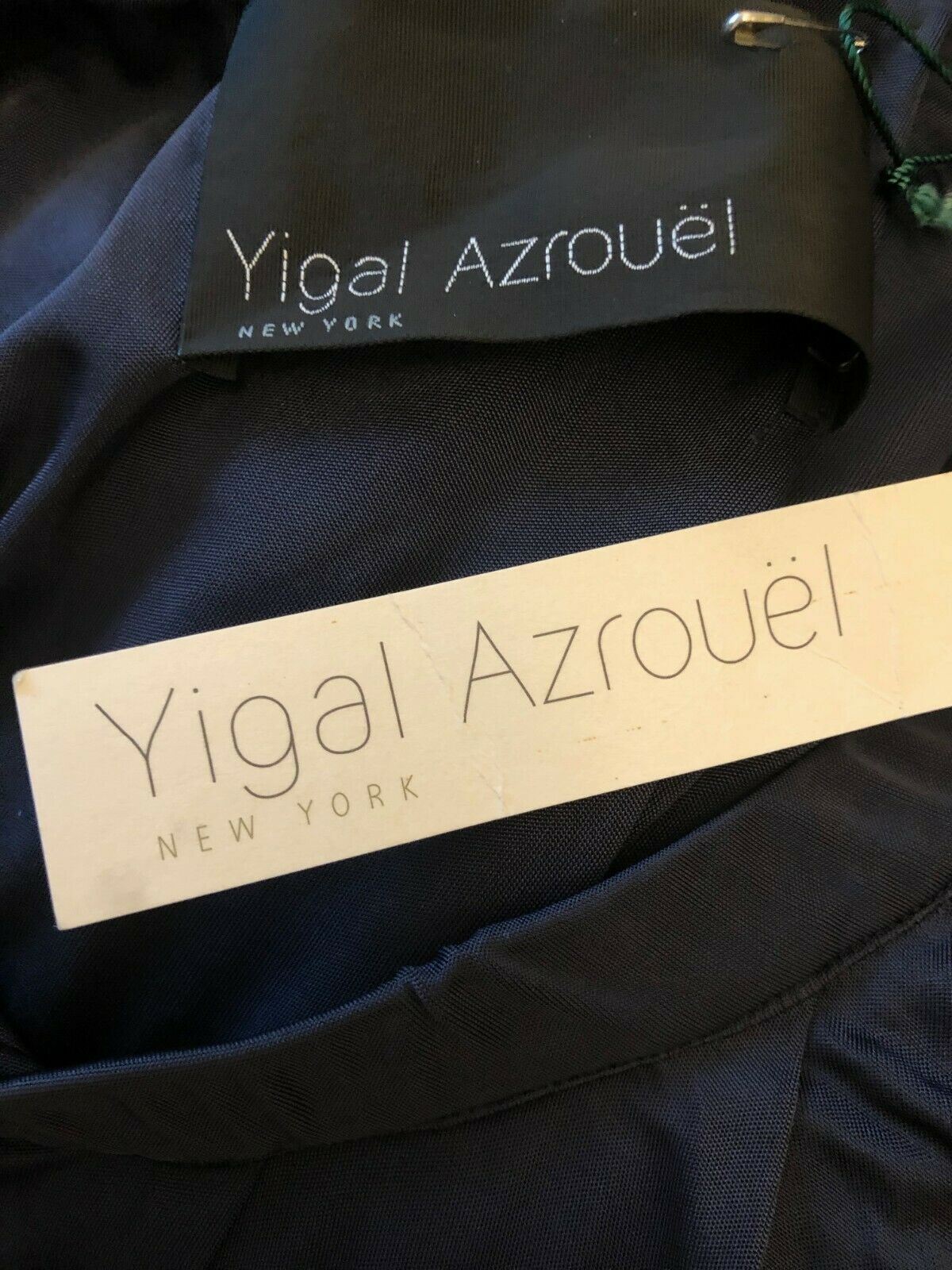 Yigal Azrouel Storm Blue One Shoulder One Sleeve Dress UK 8 US 4 EU 36 EU 34 Timeless Fashions