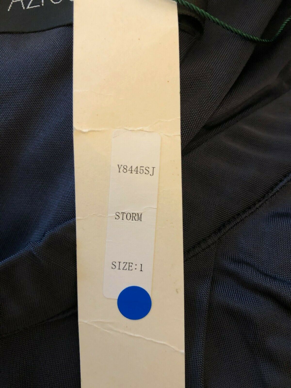 Yigal Azrouel Storm Blue One Shoulder One Sleeve Dress UK 8 US 4 EU 36 EU 34 Timeless Fashions