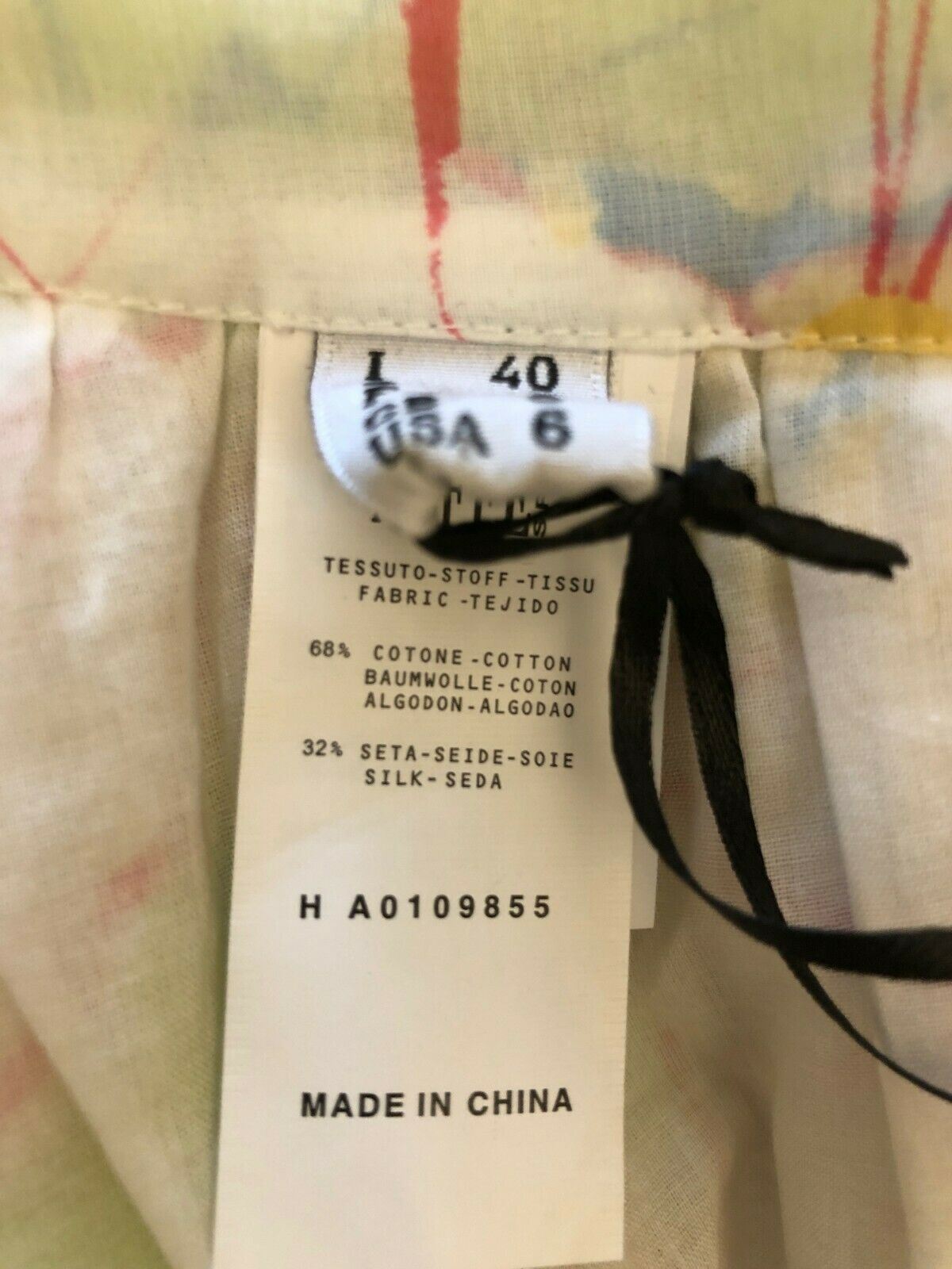 Moschino White Floral Silk & Cotton Skirt UK 8 US 4 EU 36 Timeless Fashions