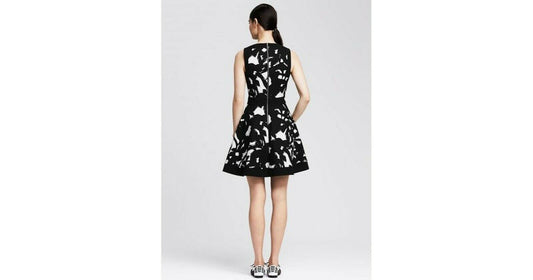Banana Republic Womens Black & White Skater Dress UK 6 US 2 EU 34 Timeless Fashions
