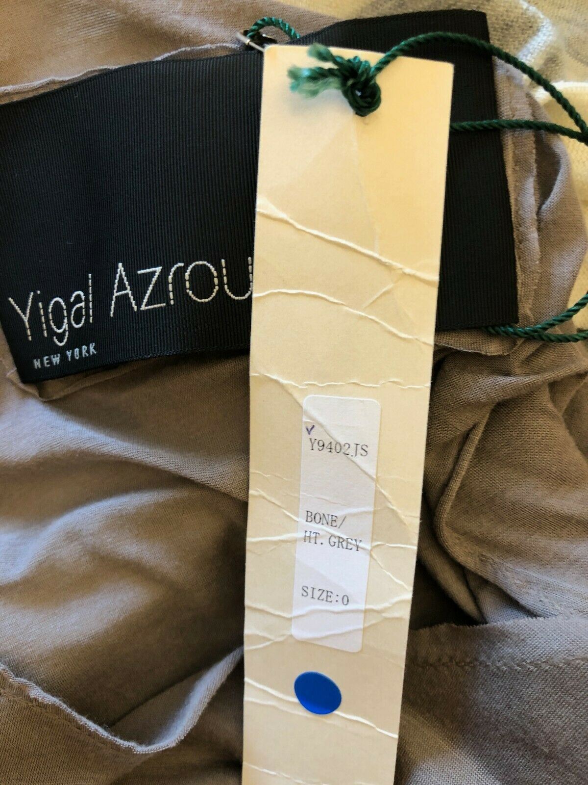 Yigal Azrouël Ivory & Grey Stripe Cotton & Wool Dress Size 0 UK 8 US 4 EU 36 Timeless Fashions