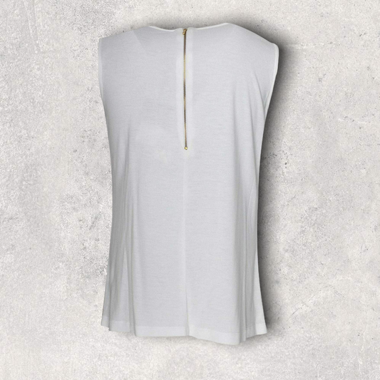 Marie Mero Sleeveless Floral Sequin Detail Top UK 16 Timeless Fashions