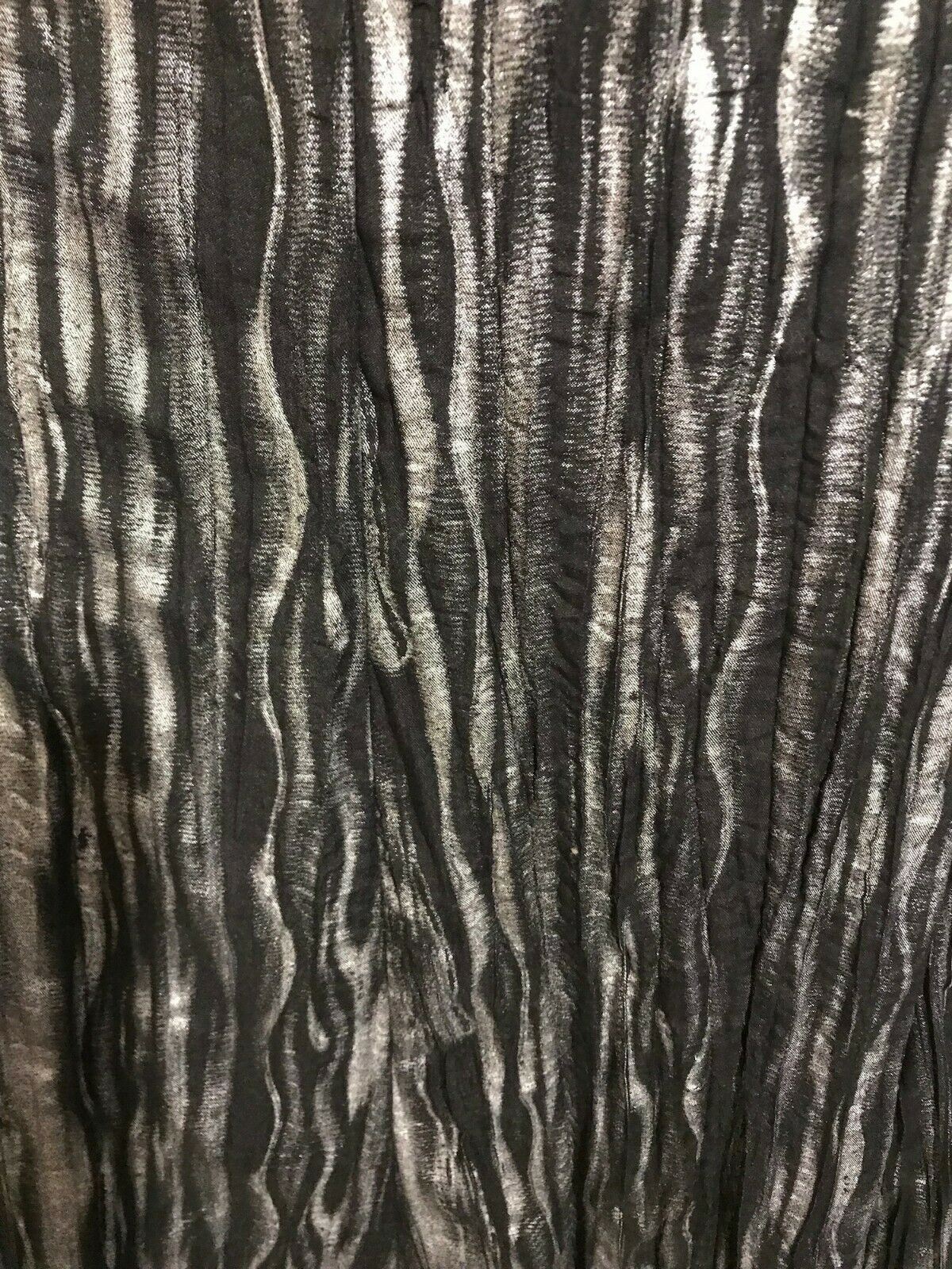 Frank Lyman Black Silver Textured Mesh Trim Skirt UK 14 US 10 EU 42 Timeless Fashions