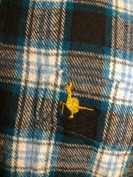 Jack Wills Men's Blue, White, Grey Brushed Cotton Long Sleeve Shirt Size XS - Timelessfashions