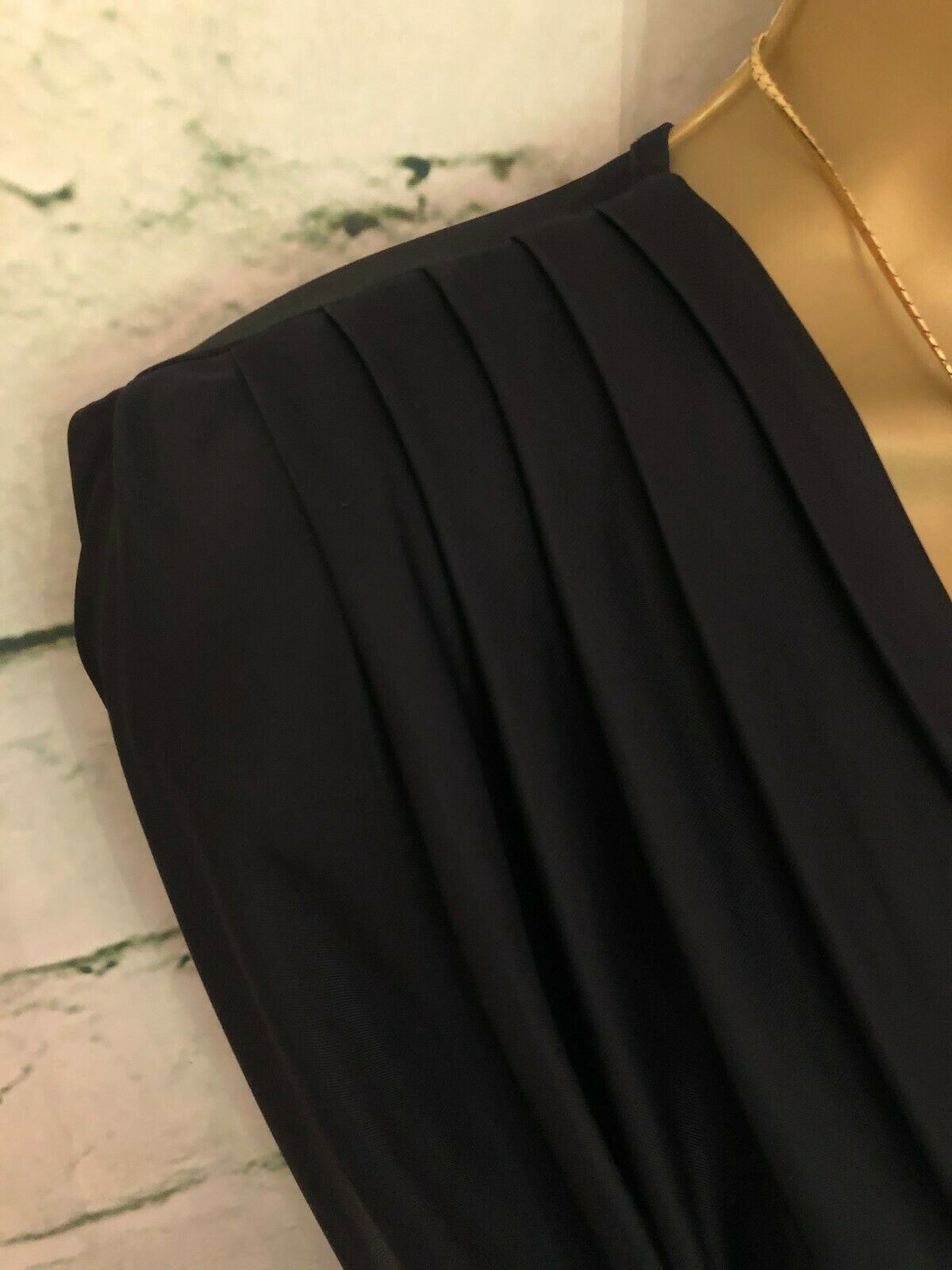 Jean Colonna Rare Vintage Black Silk Jersey Cowl Neck Dress UK 12 US 8 EU 40 Timeless Fashions