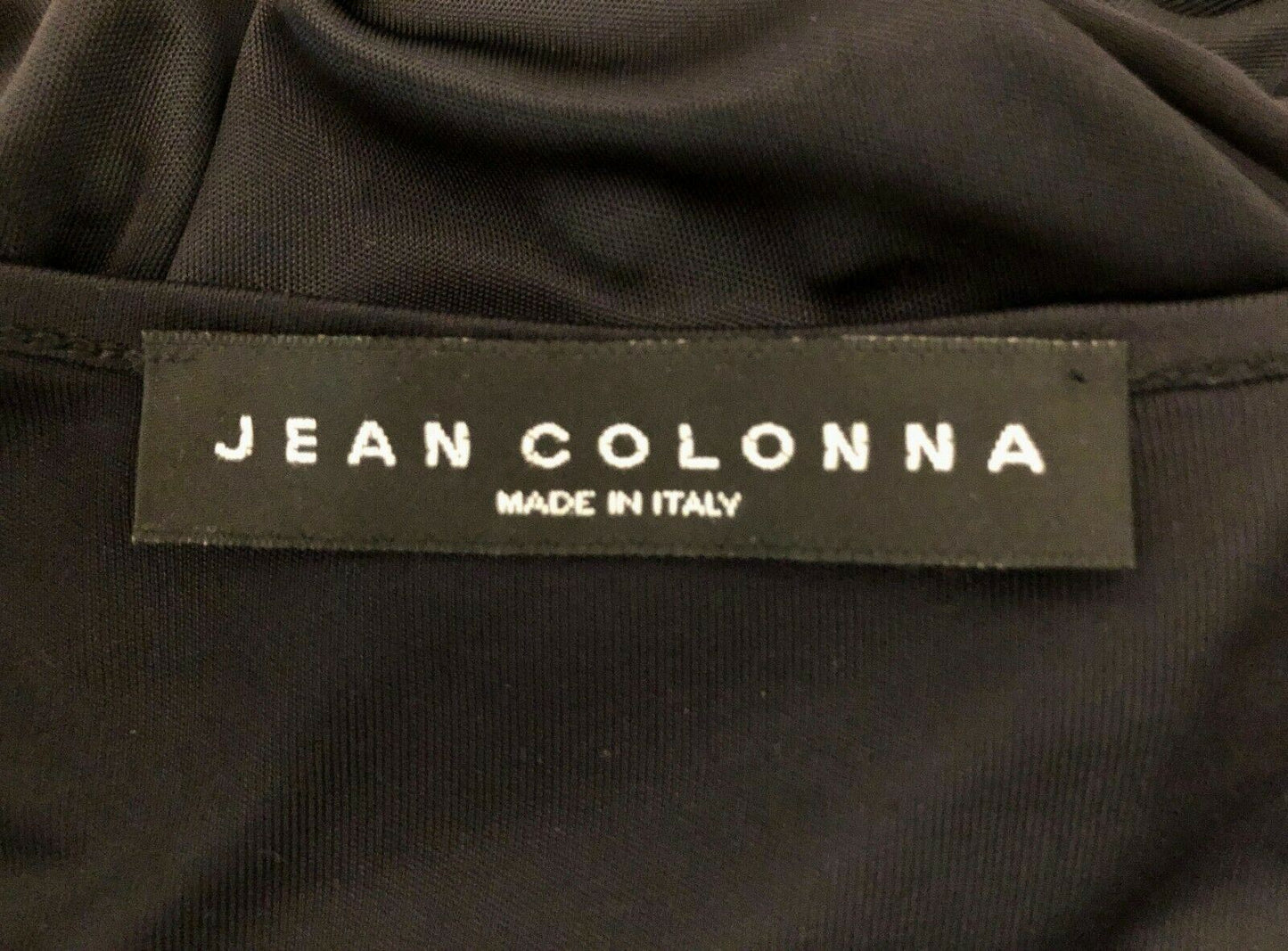 Jean Colonna Rare Vintage Black Silk Jersey Cowl Neck Dress UK 12 US 8 EU 40 Timeless Fashions