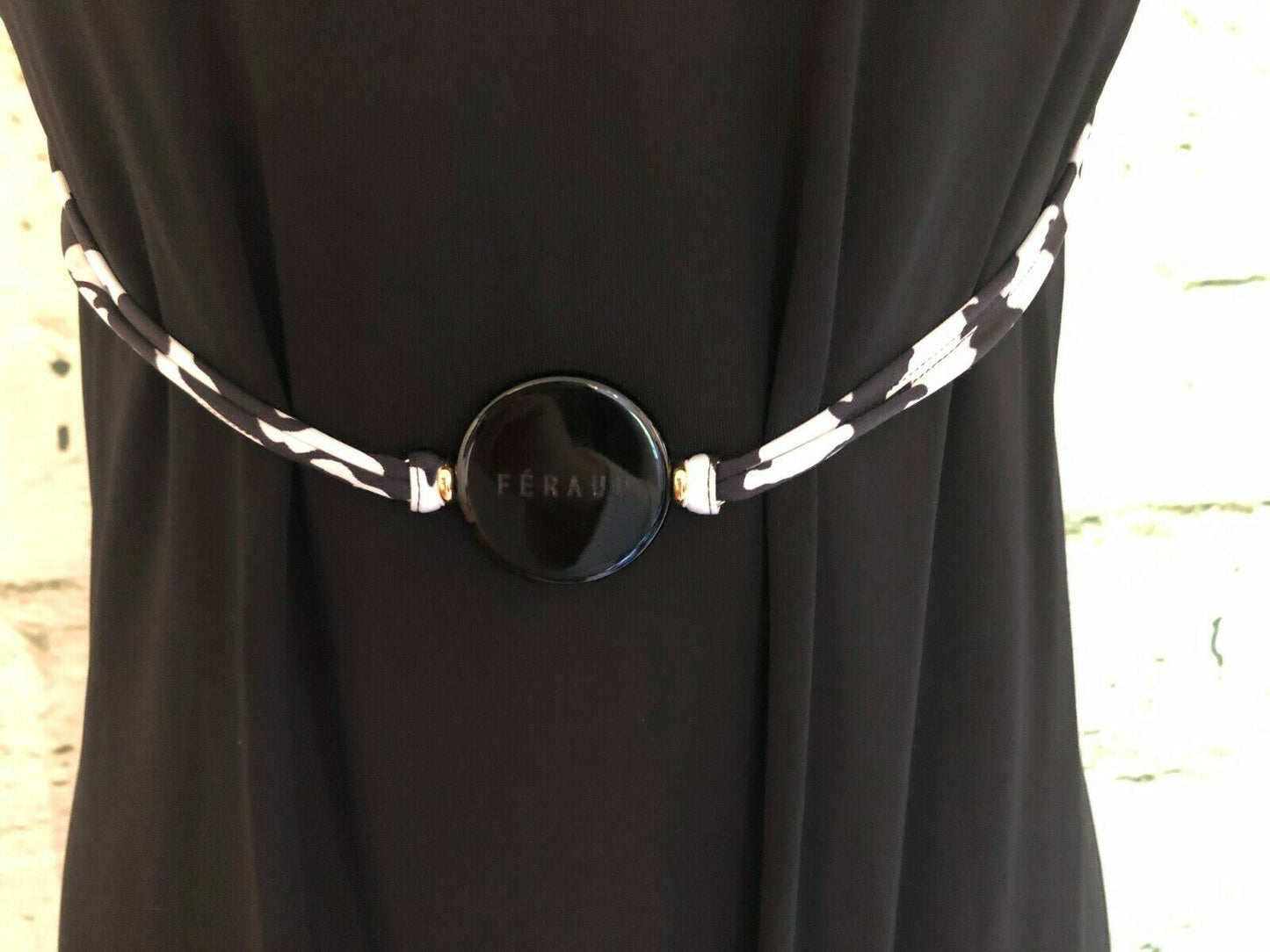 Feraud Paris Black Strappy Dress, Party, Cocktail UK 14 US 10 EU 42 Timeless Fashions