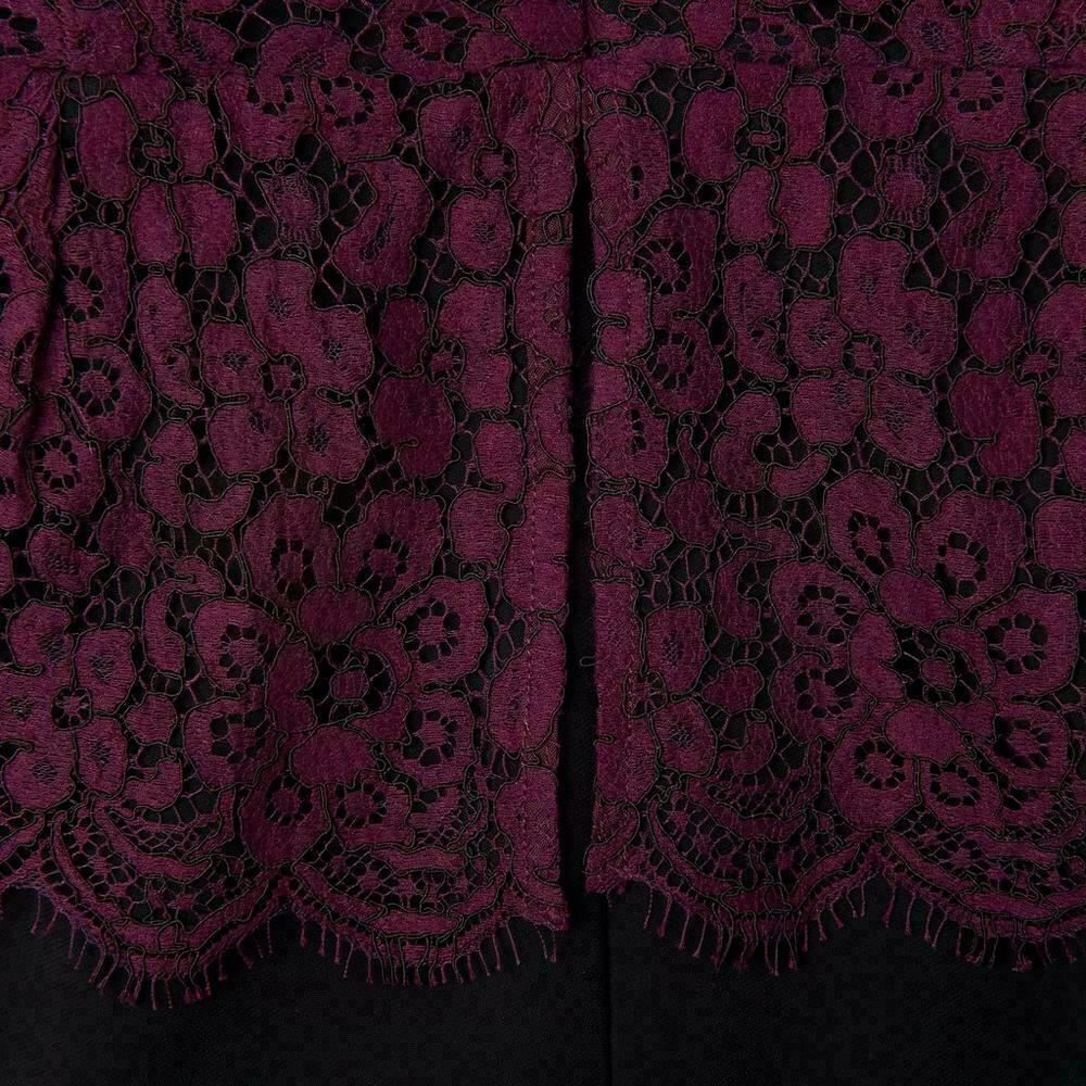 L.K. Bennett Isolde Peplum Dress, Cherry / Black UK 12 US 8 EU 40 Timeless Fashions