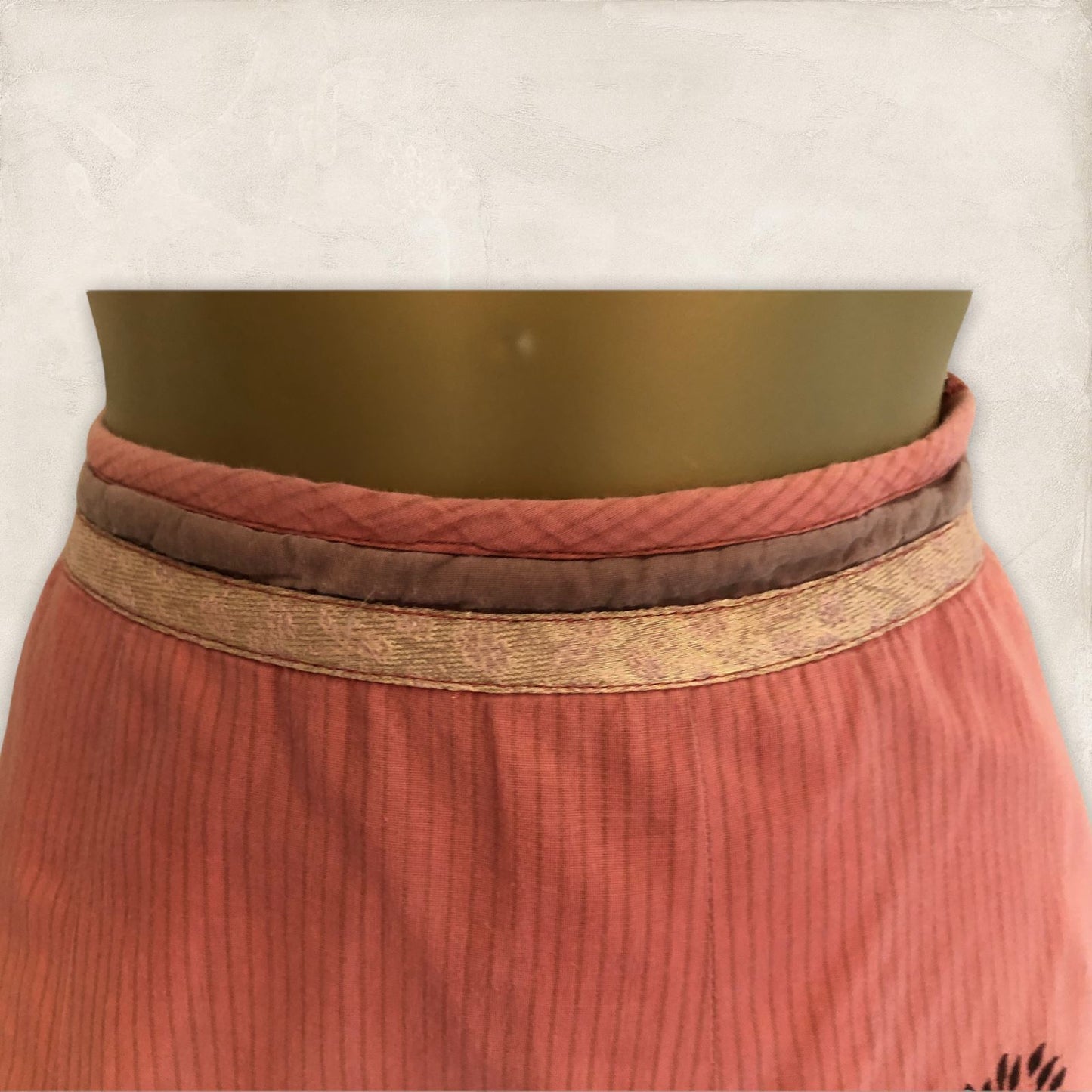 Mistral Orange Cotton Flared Skirt UK 10 US 6 EU 38 Timeless Fashions