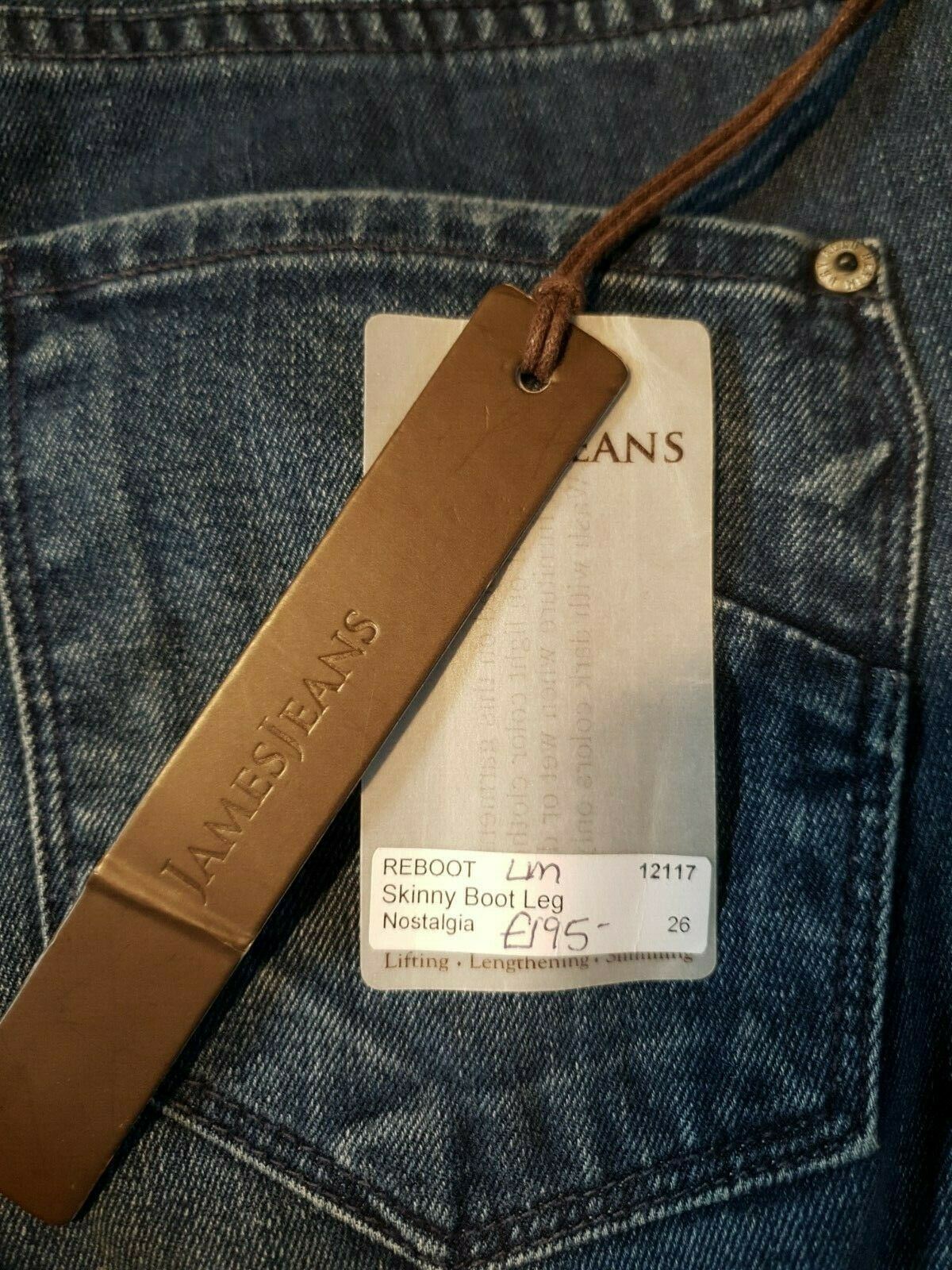 James Jeans Nostalgia Reboot Skinny Bootcut Jeans UK 8 US 4 EU 36 Timeless Fashions