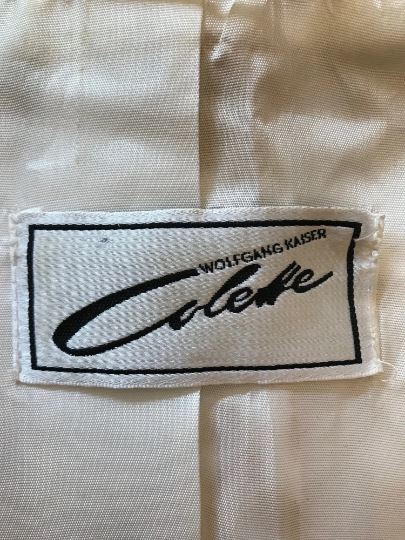 Wolfgang Kaiser Vintage Colette Cream & Gold Cotton Jacket UK 12 US 8 EU 40 Timeless Fashions