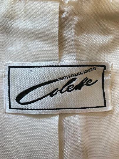Wolfgang Kaiser Vintage Colette Cream & Gold Cotton Jacket UK 12 US 8 EU 40 - Timelessfashions