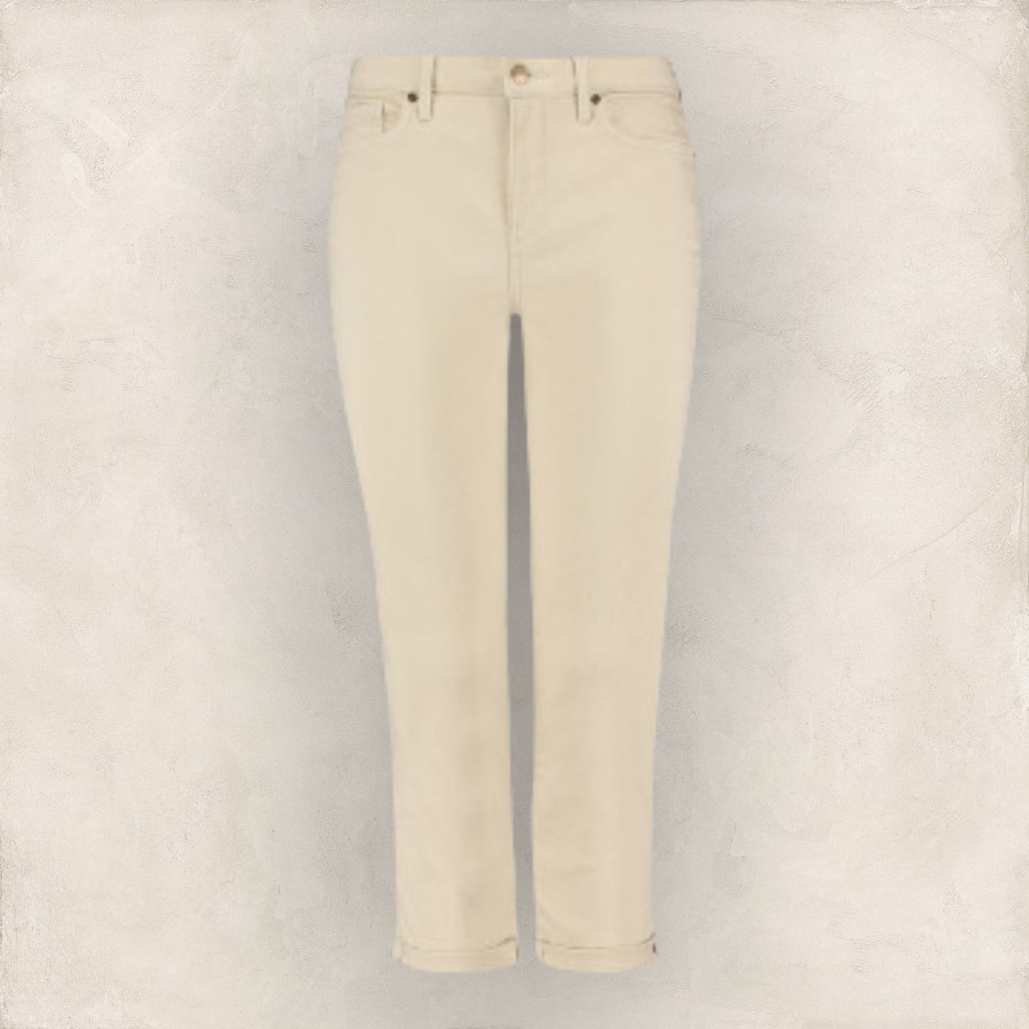 Pomodoro Sand Cotton Cropped Stretch Jeans UK 18 US 14 EU 46 Timeless Fashions