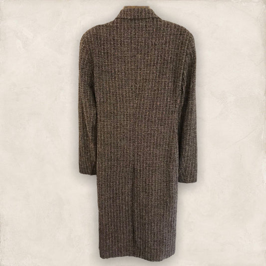 Planet Grey & Pink Marl Wool Blend Coat UK 12 US 8 EU 40 Timeless Fashions