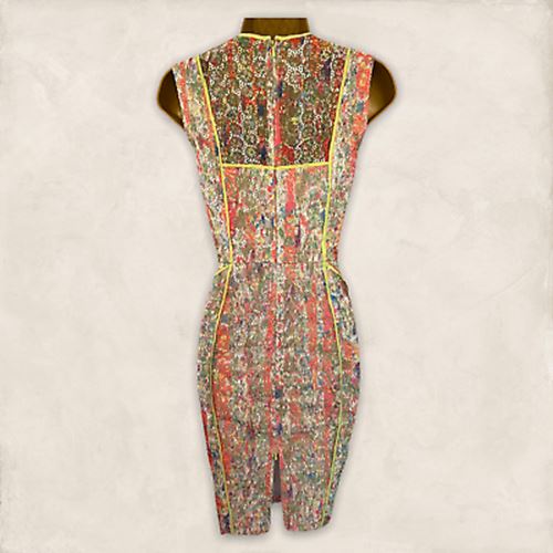 WHISTLES Florette MultiColoured Lace Sleeveless Summer Dress UK 8 US 4 EU 36 Timeless Fashions