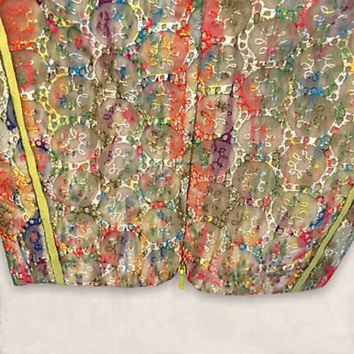 WHISTLES Florette MultiColoured Lace Sleeveless Summer Dress UK 8 US 4 EU 36 Timeless Fashions