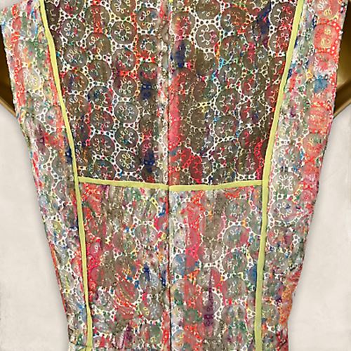 WHISTLES Florette MultiColoured Lace Sleeveless Summer Dress UK 8 US 4 EU 36 Timeless Fashions