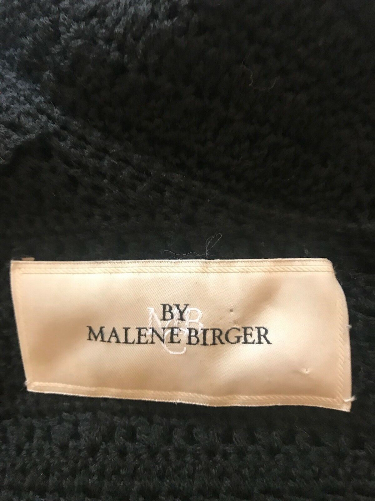 By Malene Birger Black Wool Crochet Jumper Dress Size S UK 10 US 6 EU 38 Timeless Fashions