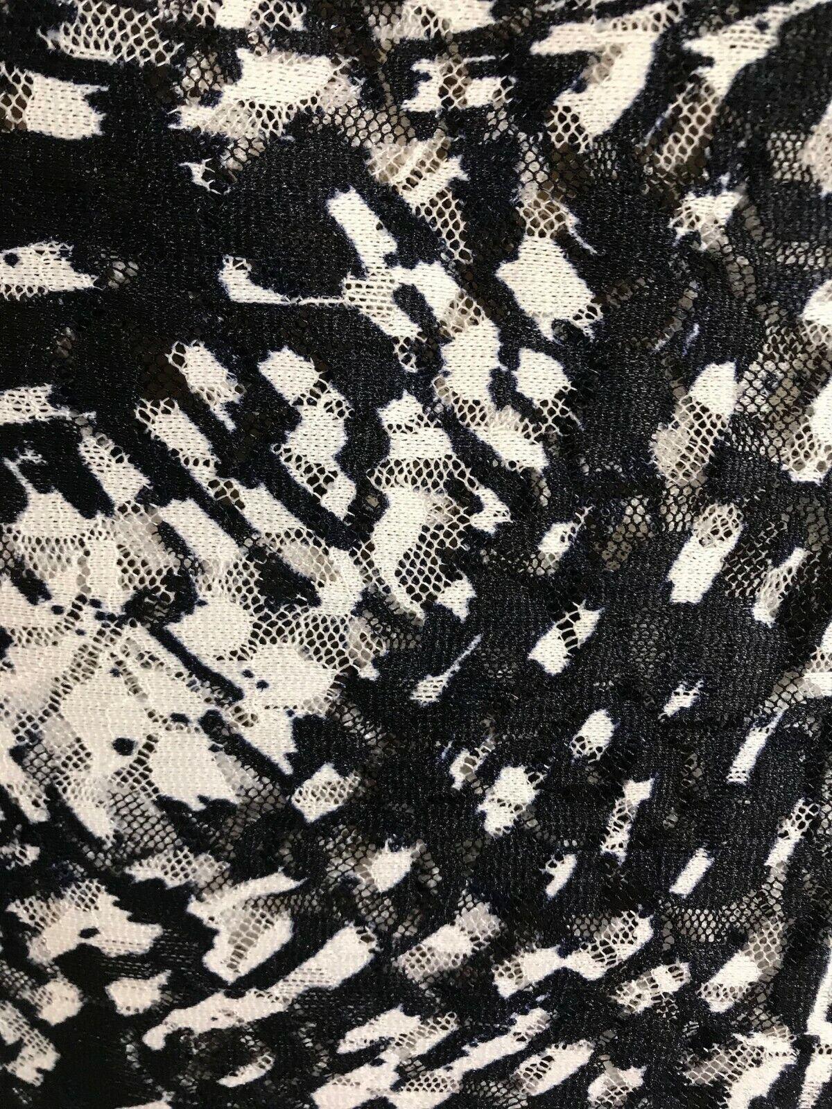 Michaela Louisa Navy & White Ladies Cropped Jacket Bolero Shrug UK 10 US 6 EU 38 - Timelessfashions