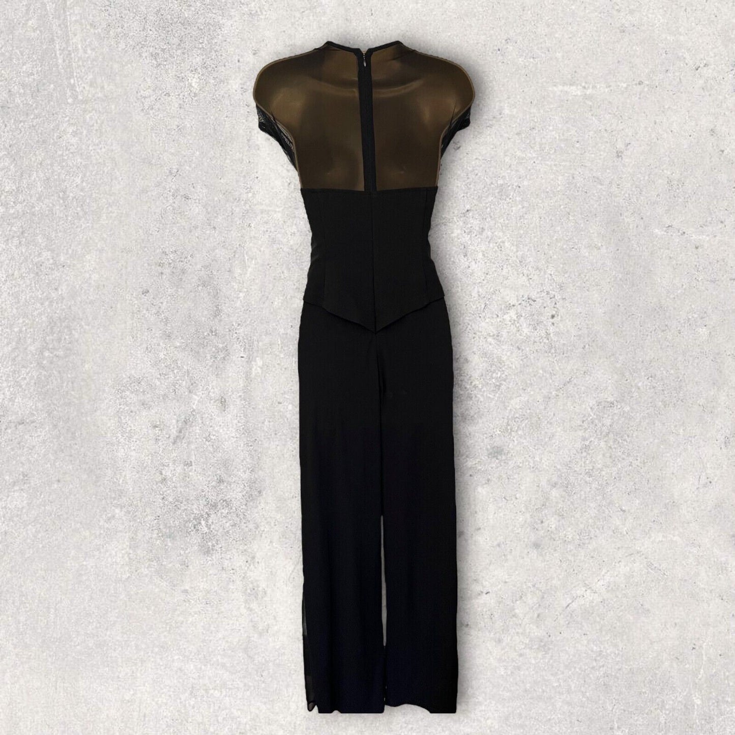Joseph Ribkoff Couture Vintage Black & White Jumpsuit UK 14 US 10 EU 42 Timeless Fashions