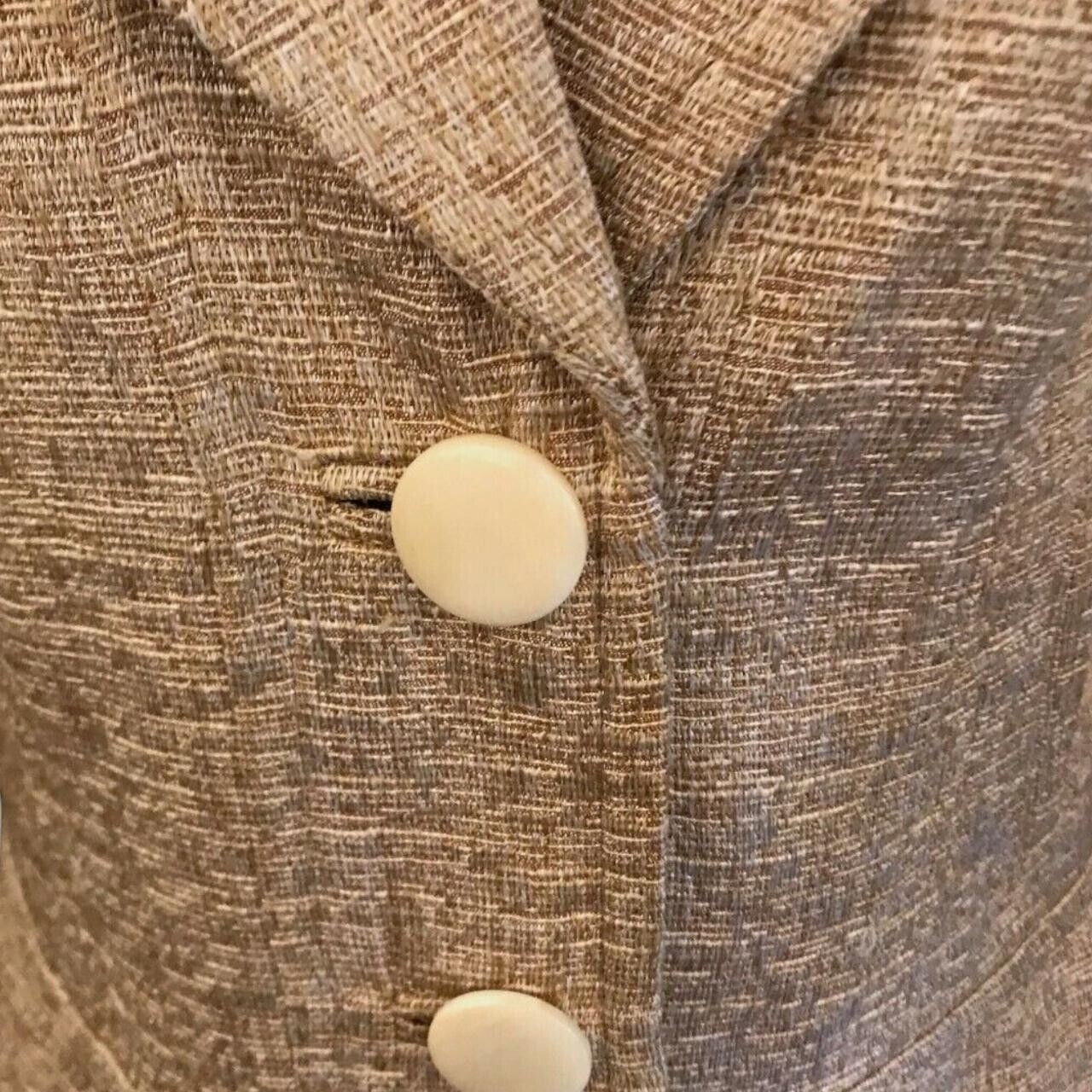Reiss Cuba Gold Cotton Rich Short Box Jacket Size S UK 8/10 US 4/6 EU 36/38 Timeless Fashions