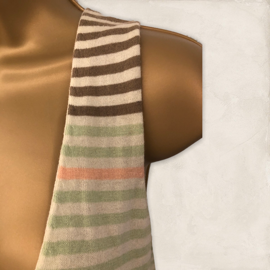 Paul Smith Pale Green Fine Knit Cotton Cashmere Mix Top Size M UK 10/12 Timeless Fashions