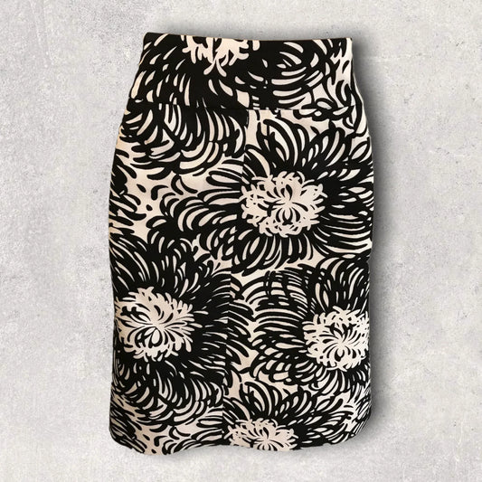 FWM Fenn Wright Manson Black & White Skirt UK 12 US 8 EU 40 - Timelessfashions