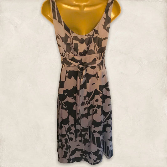 Monsoon Brown Silk Occasion Dress UK 8 US 4 EU 36 - Timelessfashions