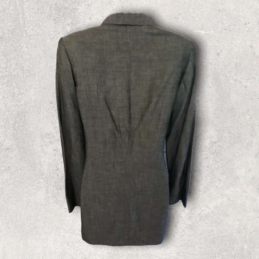 Marc Aurel Womens Forest Green Wool Blend Vintage Tailored Jacket UK 10 US 6 EU 38 Timeless Fashions