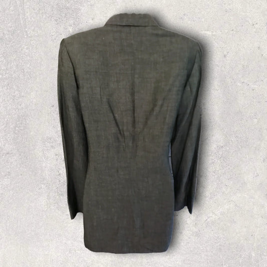 Marc Aurel Womens Forest Green Wool Blend Vintage Tailored Jacket UK 10 US 6 EU 38 - Timelessfashions