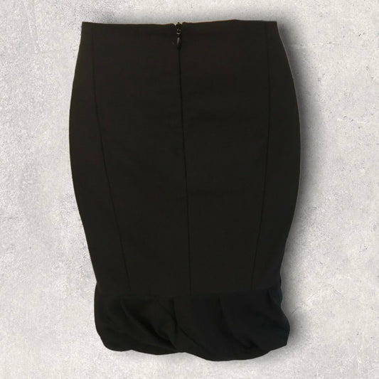Joseph Black Puffball Pencil Mini Skirt UK 14 US 10 EU 42 - Timelessfashions