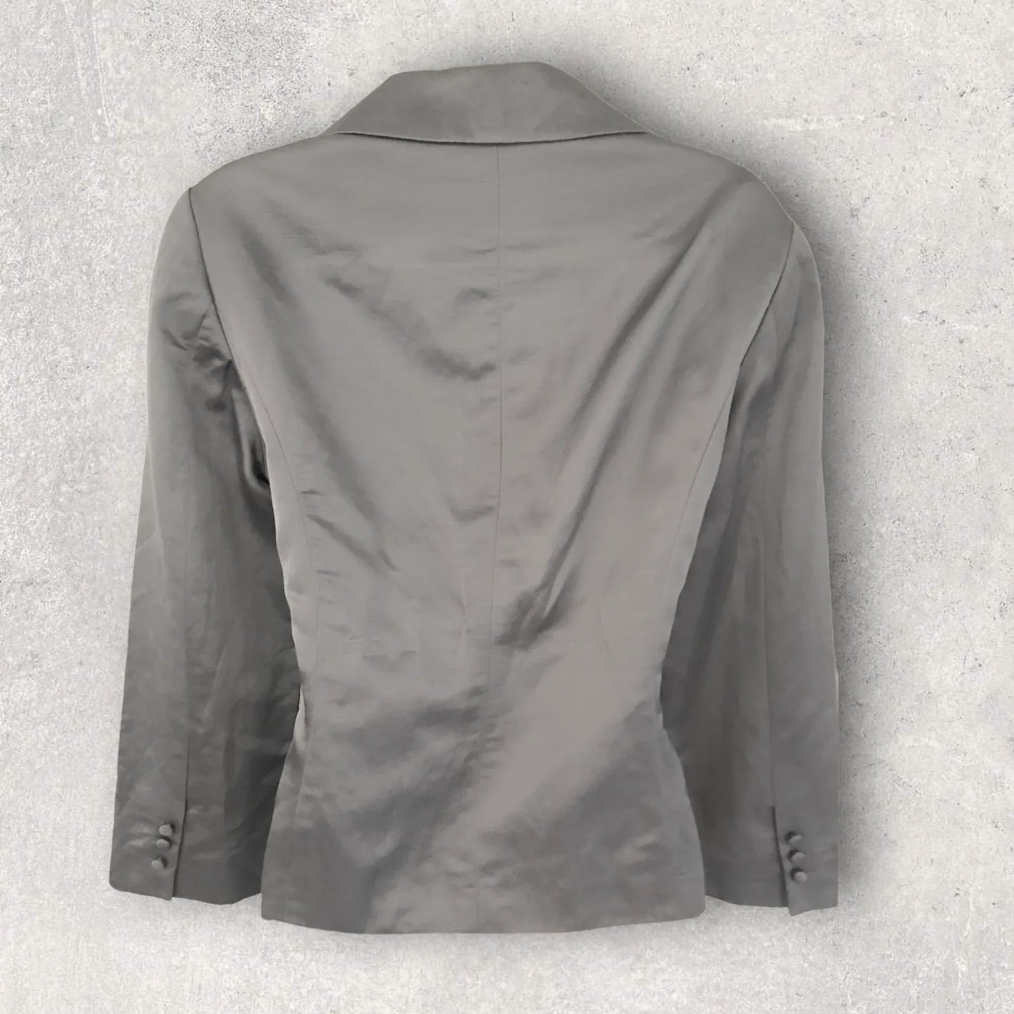 Fenn Wright Manson Jacket Grey Linen Mix UK 12 US 8 EU 40 - Timelessfashions