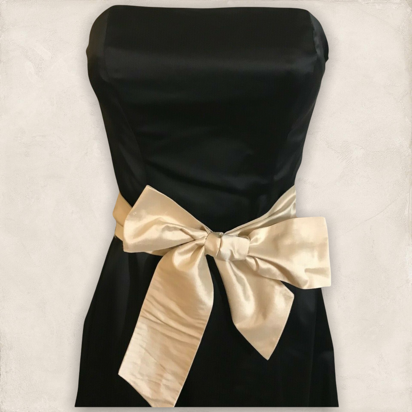 Coast Black & Cream Satin Dress UK 10 US 6 EU 38 Timeless Fashions