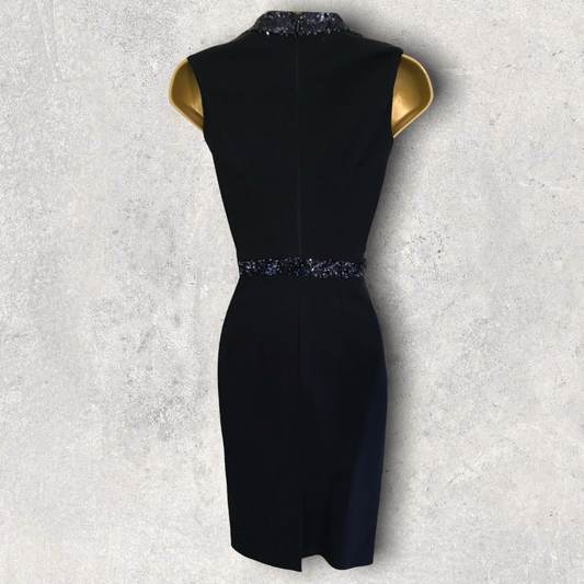 The Pretty Dress Company Women's Navy Sequin Bodycon Dress UK 6 Timeless Fashions