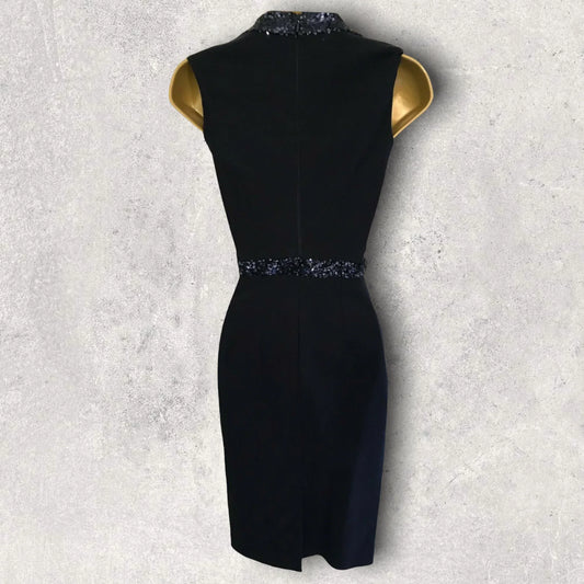 The Pretty Dress Company Women's Navy Sequin Bodycon Dress UK 6 - Timelessfashions