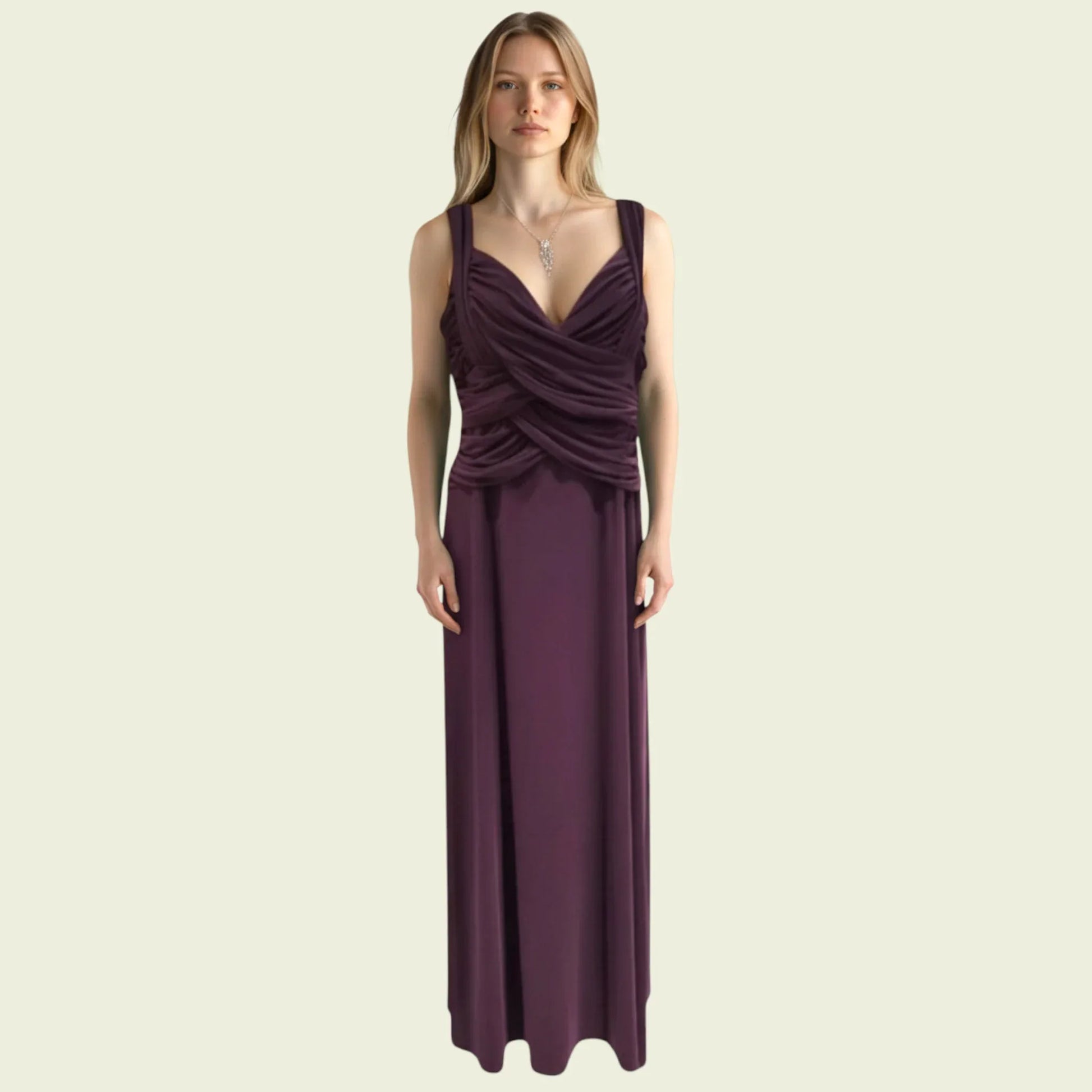 Phase Eight Women's Long Mauve Evening Dress UK 14 US 10 EU 42 - Timelessfashions