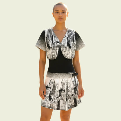 Hug An´ Co France Black & White Dress and Bolero UK 10 US 6 EU 38 - Timelessfashions