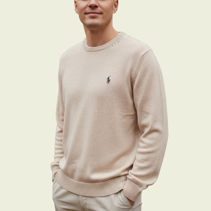 U.S Polo Association Beige Mens Crew Neck Sweater Size XXL