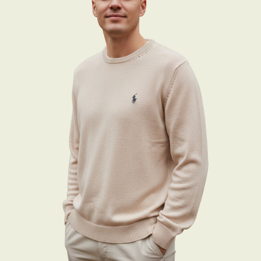U.S Polo Association Beige Mens Crew Neck Sweater Size XXL