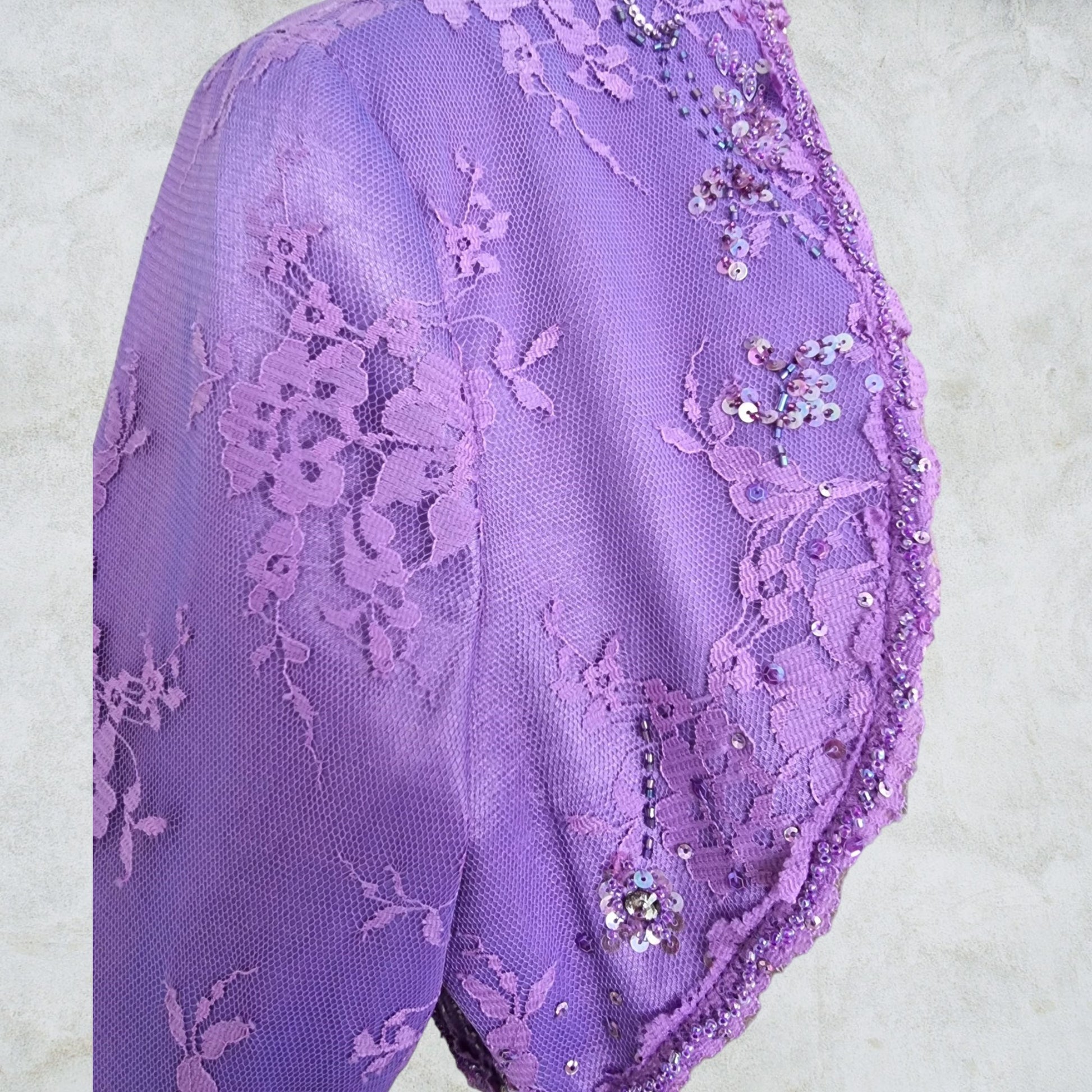 Libra Womens Lilac Embellished Dress & Bolero Jacket UK 14 US 10 EU 42 BNWT Timeless Fashions
